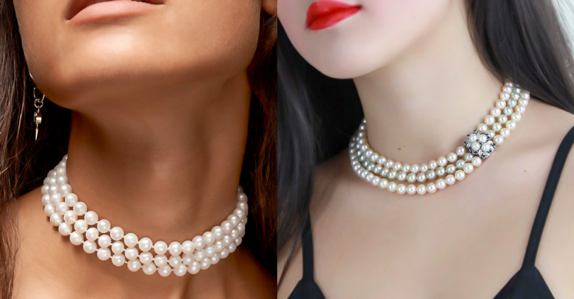 Three-Strand Pearl Necklace